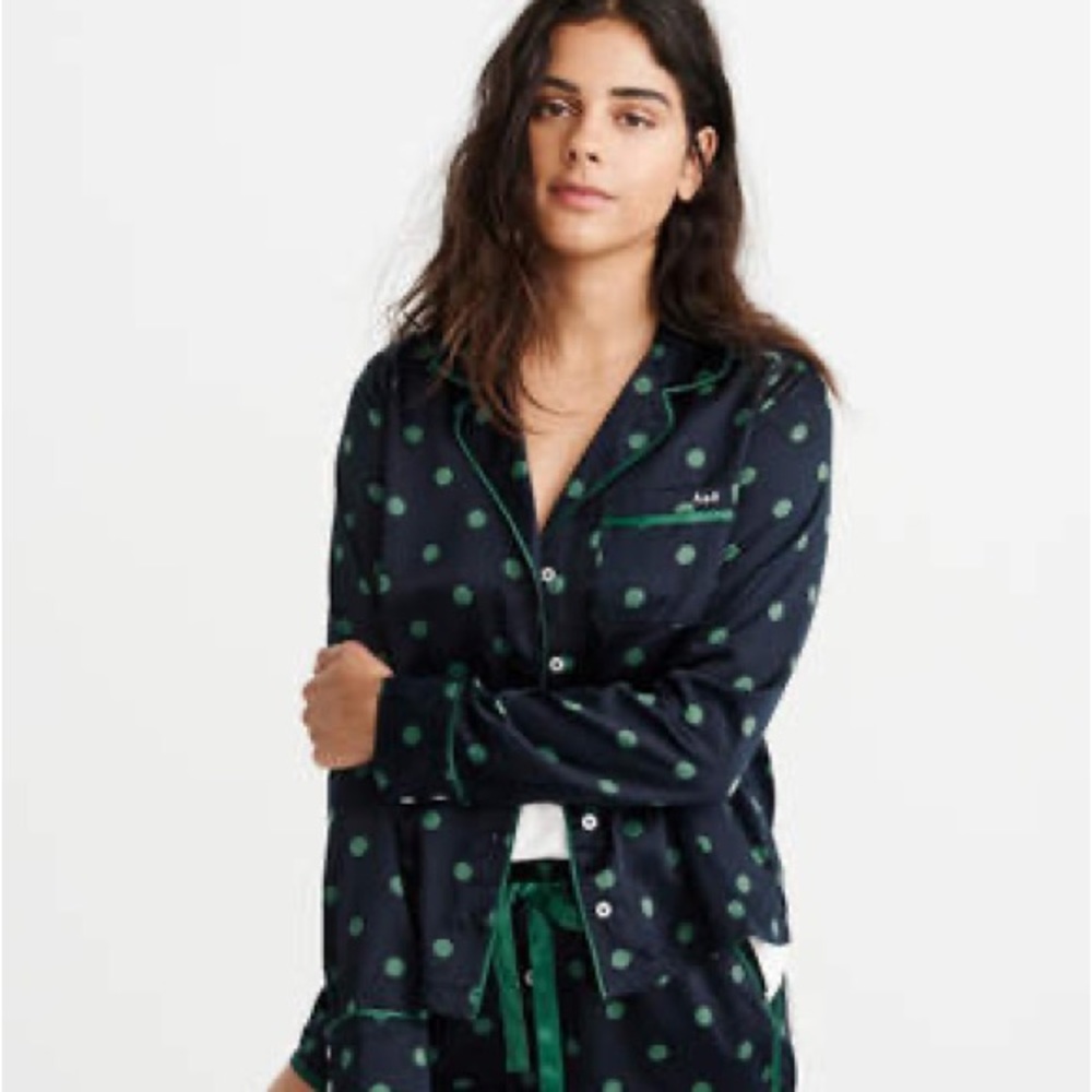 Abercrombie & Fitch Sleep Shirt Pajamas Polka Dot